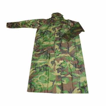 Plastic Long Military PVC Raincoats For Men